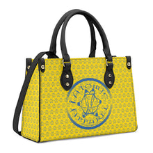 Load image into Gallery viewer, IAtomic Apparel&#39;s Canary Blue Vegan Friendly PU Tote Bag