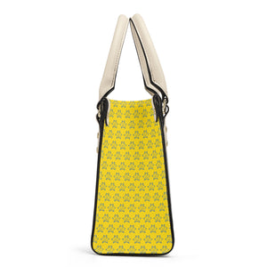 IAtomic Apparel's Canary Blue Vegan Friendly PU Tote Bag