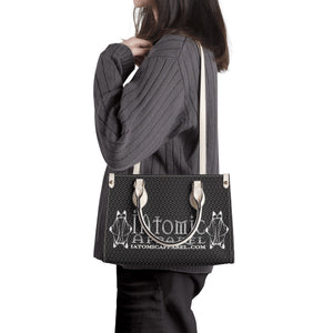 IAtomic Apparel's Black Platinum Status Vegan Friendly Pu Tote Bag