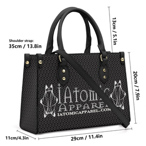 IAtomic Apparel's Black Platinum Status Vegan Friendly Pu Tote Bag