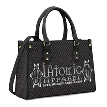 Load image into Gallery viewer, IAtomic Apparel&#39;s Black Platinum Status Vegan Friendly Pu Tote Bag