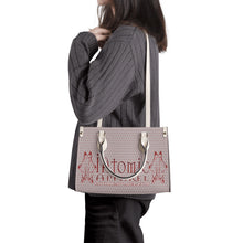 Load image into Gallery viewer, IAtomic Apparel&#39;s Whisper Gray Vegan Friendly PU Tote bag