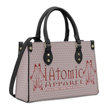 Load image into Gallery viewer, IAtomic Apparel&#39;s Whisper Gray Vegan Friendly PU Tote bag