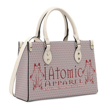 Load image into Gallery viewer, IAtomic Apparel&#39;s Whisper Gray Vegan Friendly PU Tote bag