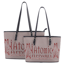 Load image into Gallery viewer, IAtomic Apparel&#39;s Whisper Gray Non Animal Luxury Tote Bags