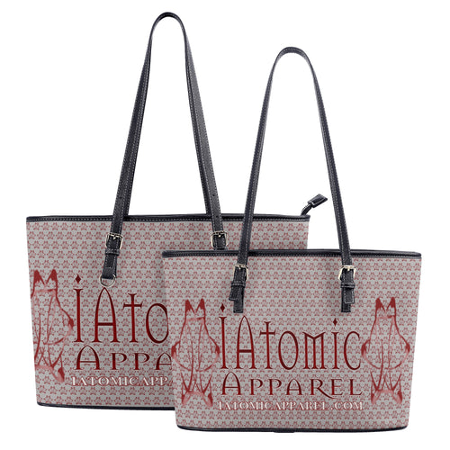 IAtomic Apparel's Whisper Gray Non Animal Luxury Tote Bags