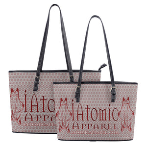 IAtomic Apparel's Whisper Gray Non Animal Luxury Tote Bags