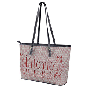 IAtomic Apparel's Whisper Gray Non Animal Luxury Tote Bags