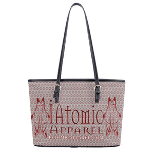 IAtomic Apparel's Whisper Gray Non Animal Luxury Tote Bags