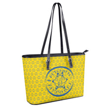 Load image into Gallery viewer, IAtomic Apparel&#39;s Canary Blue Non Animal Luxury Tote Bags