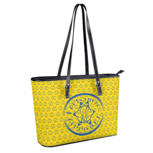 IAtomic Apparel's Canary Blue Non Animal Luxury Tote Bags