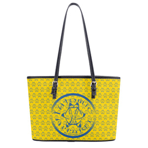 IAtomic Apparel's Canary Blue Non Animal Luxury Tote Bags