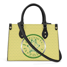 Load image into Gallery viewer, IAtomic Apparel&#39;s Canary Green Vegan Friendly PU Tote Bag