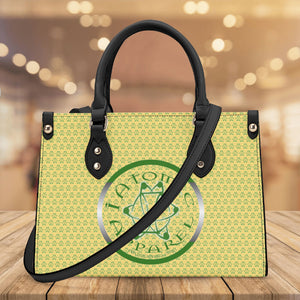 IAtomic Apparel's Canary Green Vegan Friendly PU Tote Bag