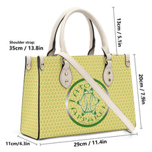 Load image into Gallery viewer, IAtomic Apparel&#39;s Canary Green Vegan Friendly PU Tote Bag