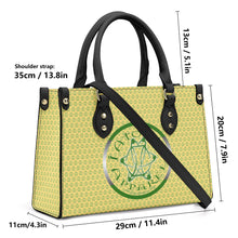 Load image into Gallery viewer, IAtomic Apparel&#39;s Canary Green Vegan Friendly PU Tote Bag