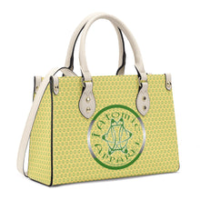 Load image into Gallery viewer, IAtomic Apparel&#39;s Canary Green Vegan Friendly PU Tote Bag