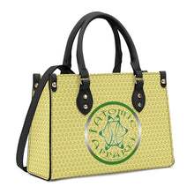 Load image into Gallery viewer, IAtomic Apparel&#39;s Canary Green Vegan Friendly PU Tote Bag