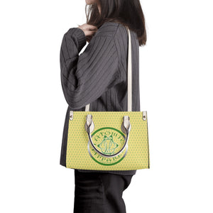 IAtomic Apparel's Canary Green Vegan Friendly PU Tote Bag