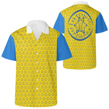 Load image into Gallery viewer, IAtomic Apparels Canary Blue All Occasions Short Sleeved Shirt