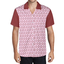 Load image into Gallery viewer, IAtomic Apparels Pink Blue Cherry All Occasions Short Sleeved Shirt