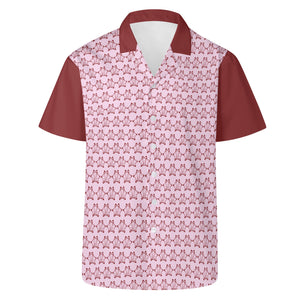 IAtomic Apparels Pink Blue Cherry All Occasions Short Sleeved Shirt