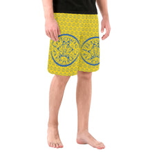 Load image into Gallery viewer, IAtomic Apparels Canary Blue All Occasions Mens Shorts