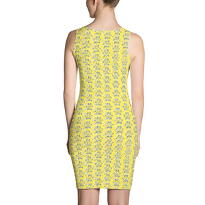 IAtomic Apparel's Canary Blue Body Dress