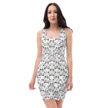 Load image into Gallery viewer, IAtomic Apparel&#39;s White Platinum Status Collection Body Dress