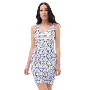 IAtomic Apparel's Blue Cherry Body Dress