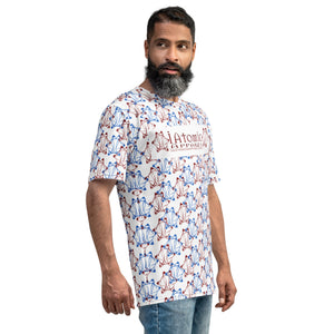 IAtomic Apparel's  Blue Cherry Crew Neck Men's t-shirt