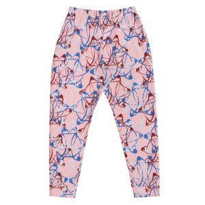 IAtomic Apparel's Pink Blue Cherry Unisex Luxury  Joggers