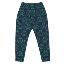 Load image into Gallery viewer, IAtomic Apparel&#39;s Navy and Green Unisex Luxury Joggers