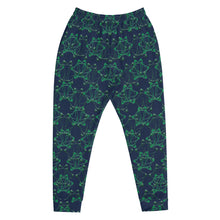 Load image into Gallery viewer, IAtomic Apparel&#39;s Navy and Green Unisex Luxury Joggers