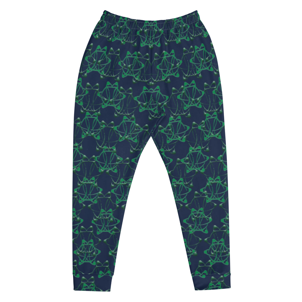 IAtomic Apparel's Navy and Green Unisex Luxury Joggers