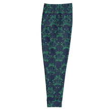 Load image into Gallery viewer, IAtomic Apparel&#39;s Navy and Green Unisex Luxury Joggers