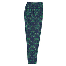 Load image into Gallery viewer, IAtomic Apparel&#39;s Navy and Green Unisex Luxury Joggers