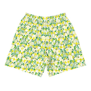 IAtomic Apparel's Canary Green Men's Recycled Athletic Shorts