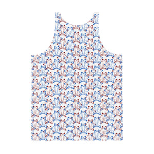 IAtomic Apparel's Blue Cherry Unisex Tank Top