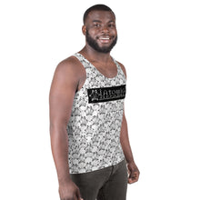 Load image into Gallery viewer, IAtomic Apparel&#39;s Platinum Status White Collection Unisex Tank Top