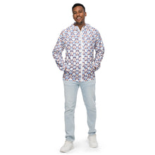 Load image into Gallery viewer, IAtomic Apparel&#39;s Blue Cherry Men’s lightweight windbreaker