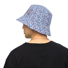 Load image into Gallery viewer, IAtomic Apparel&#39;s Blue Cherry Reversible bucket hat