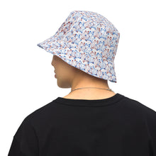 Load image into Gallery viewer, IAtomic Apparel&#39;s Blue Cherry Reversible bucket hat