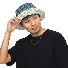 Load image into Gallery viewer, IAtomic Apparel&#39;s Blue Canary Reversible bucket hat