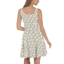 Load image into Gallery viewer, IAtomic Apparel&#39;s White Gold Standard Collection Sleeveless Flare Dress