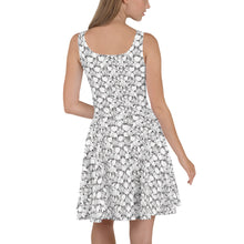 Load image into Gallery viewer, IAtomic Apparel&#39;s White Platinum Status Collection Sleeveless Flare Dress