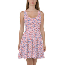 Load image into Gallery viewer, IAtomic Apparel&#39;s Pink Blue Cherry Flare Dress