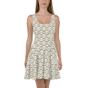 IAtomic Apparel's White Gold Standard Collection Sleeveless Flare Dress