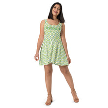 Load image into Gallery viewer, IAtomic Apparel&#39;s Canary Green Flare Dress