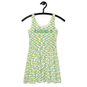 IAtomic Apparel's Canary Green Flare Dress